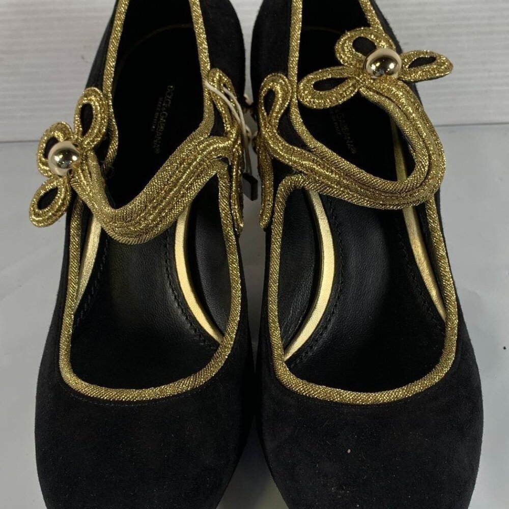 Dolce & Gabbana Mary Jane pumps- sold out- rare find size 38 suede black